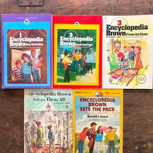 Encyclopedia Brown Book(s) by Donald Sobol YOUR CHOICE OF Title Boy Detective The Secret Pitch Finds The Clues Gets His Man Solves Them All