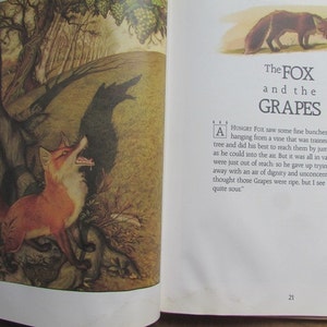 Aesop's Fables Charles Santore Illustrator Accelerated Reader Hardcover Oversized Volume image 3