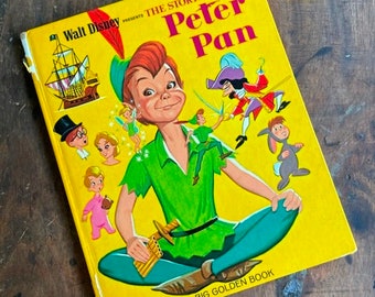 Walt Disney Presents The Storybook Of Peter Pan A Big Golden Book 1969 Vintage Disney