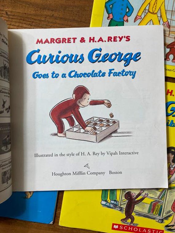 Curious George Book Collection: Camping, Chocolate Factory, Zoo