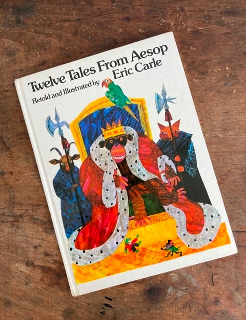 【Werbung vintage 】Aesop Aesop's Fables - 1928 John C. Winston Edition - Log Cabin