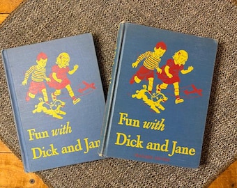 Vintage Fun With Dick and Jane Reader OR Teacher's Edition Basic Primer 1946-47 Edition