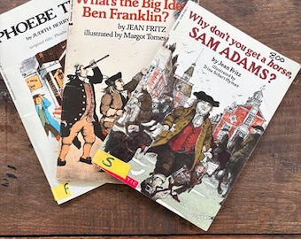 Vintage Jean Fritz Early American History Children's Books Margot Tomes