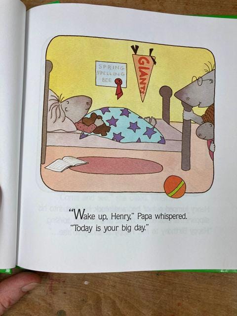 Vintage Children's Birthday Books: Dear Duck & Henry's Happy