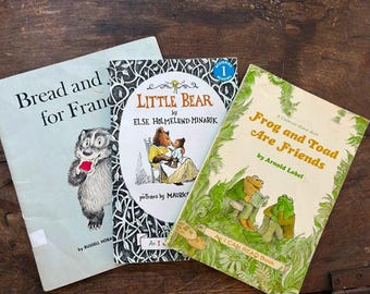Little Bear By Else Minarik Frog and Toad Are Friends by Arnold Lobel & Bread and Jam For Frances  I Can Read Book Set