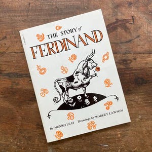 The Story of Ferdinand Robert Lawson Munro Leaf 1964 Edition Softcover Scholastic Book Services