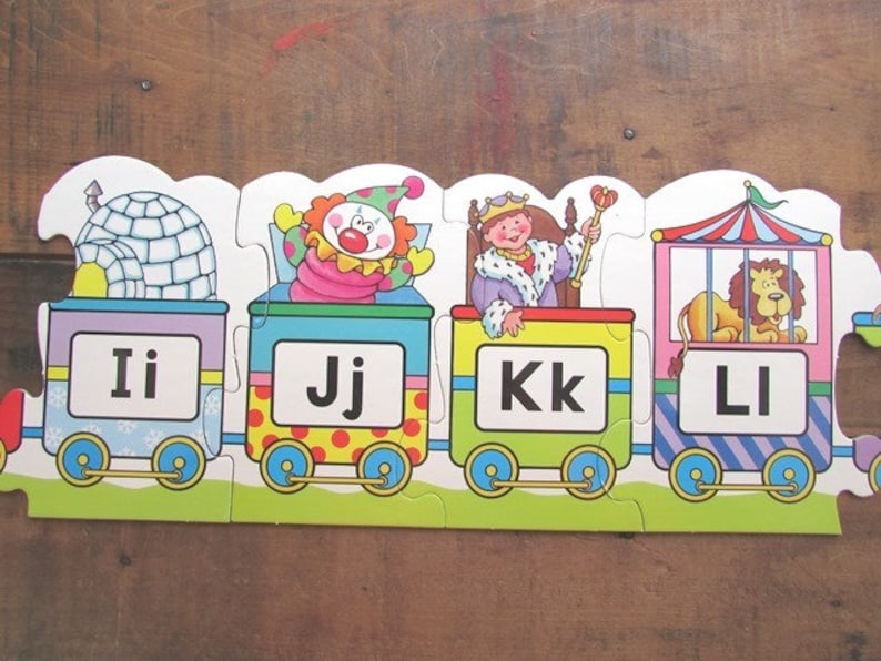 Puzzle Alphabet Train Floor Puzzle 8 Feet Long Frank Schaffer | Etsy