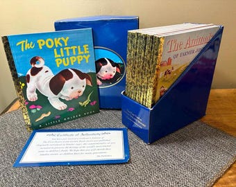 The First Twelve Little Golden Books Vintage Collectible Children's Book Set 2000 Reprints