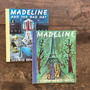 Madeline And The Bad Hat & Madeline by Ludwig Bemelmans Classic Children's Picture Book Set