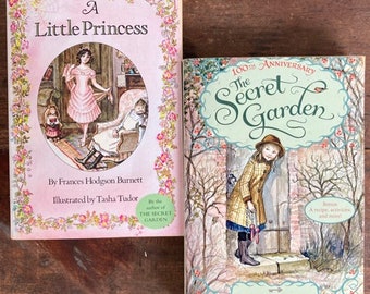 The Secret Garden & The Little Princess  by Frances Hodgson Burnett Illustrated by Tasha Tudor  Classic Children's Literature PAPERBACKS