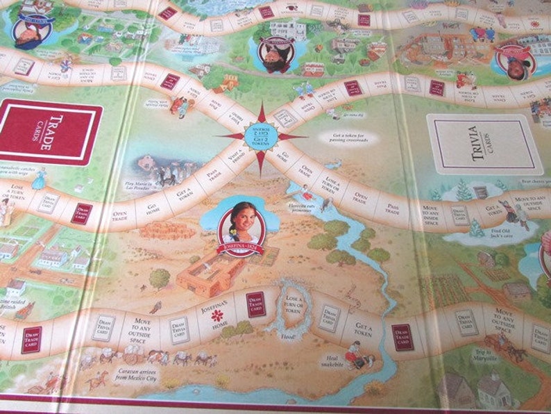 The American Girls Game Vintage Board Game American Girl Doll Etsy