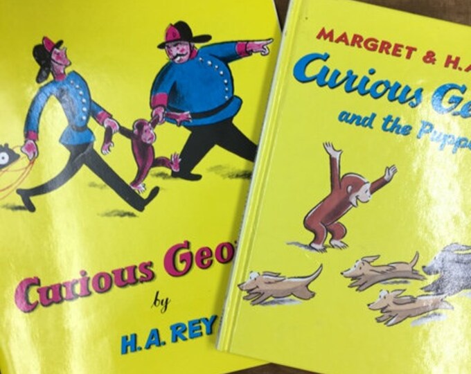Curious George Book Set: H.A. Rey Classic Children's Books - Etsy