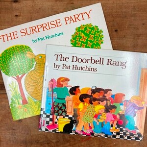 The Surprise Party and The Doorbell Rang by Pat Hutchins Children&#39;s Picture Book Set