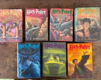 Harry Potter Books By J K Rowlings Books 1-7 Hardcovers With Dust Jackets PRICE PER BOOK