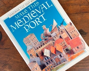 RARE 1988 Usborne Cut-out Models 'make This Roman Fort' Book 1:120