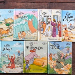 The Alice In Bibleland Storybook Series YOUR CHOICE Noah Story of Jonah Esther David & Goliath,  Or The Prodigal Son by Alice J Davidson