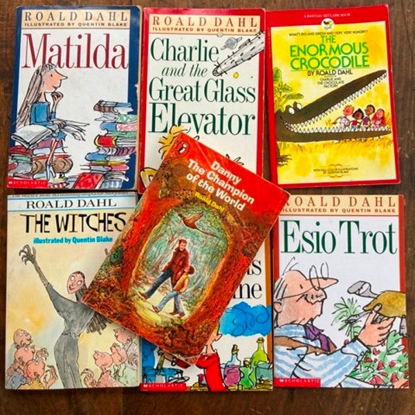Matilda Witches Charlie Great Glass Elevator George's Marvelous Medicine Mr Fox Enormous Crocodile Roald Dahl Quentin Blake YOUR Choice