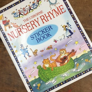 The Usborne Nursery Rhyme Sticker Book Children&#39;s Activity Book Preschool