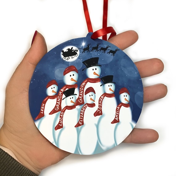 Custom Grandparents Ornament With Names, Grandkids Gift To Grandma Grandpa, Personalized Christmas keepsake - Grandchildren Customized Gift Il_570xn