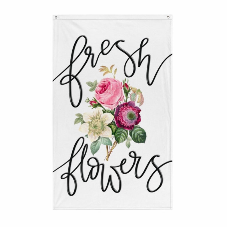 Fresh Cut Flower Cart Stand Sign Signage Flower Farmer Open Etsy