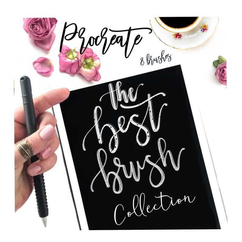 Procreate App Brush Collection Brushes for Digital Lettering Etsy