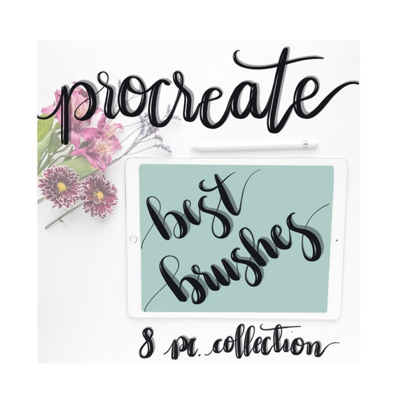 Procreate app brush collection - brushes for digital lettering - ipad pro tools - modern style calligraphy - calligrapher tools - lettered Il_570xn