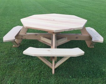 Octagon Picnic Table Etsy