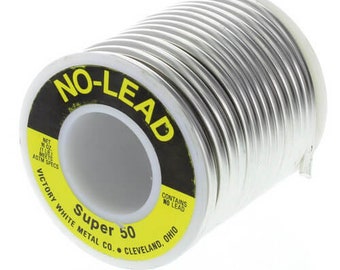 Lead-Free Victory White Super 50 Wire Solder 97-3 50 lb. Box Free Shipping