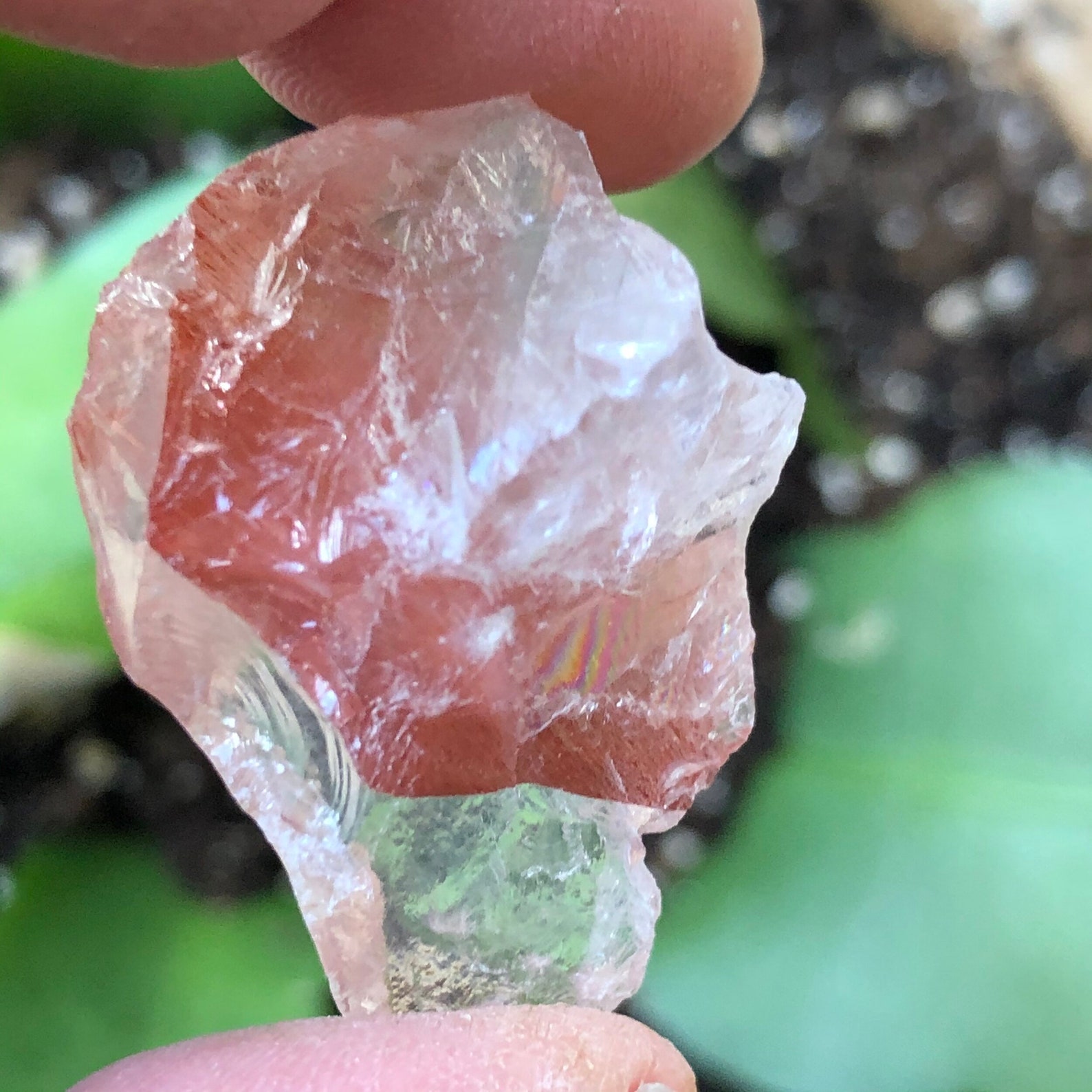 Fire Quartz Natural Rough Stone Etsy