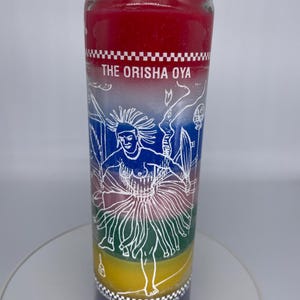 Orisha oya - 7 color- 7 day intention candles- prayer candles-novena candles