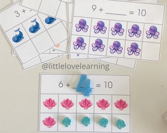 Summer Addition Flash Cards: Math Facts, Homeschool Printable (PDF)