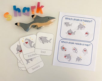 SHARK WEEK. Shark activities for preschool kindergarten. Counting. Numbers. Homeschool. Printable. Math lesson. Learning.