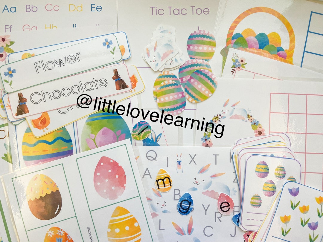 EASTER PACK Easter Activities Bunny Learning Counting Tracing Sensory ...