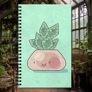 Potted Fern Notebook - Cute Potted Plant - Gift for Student - Back to School