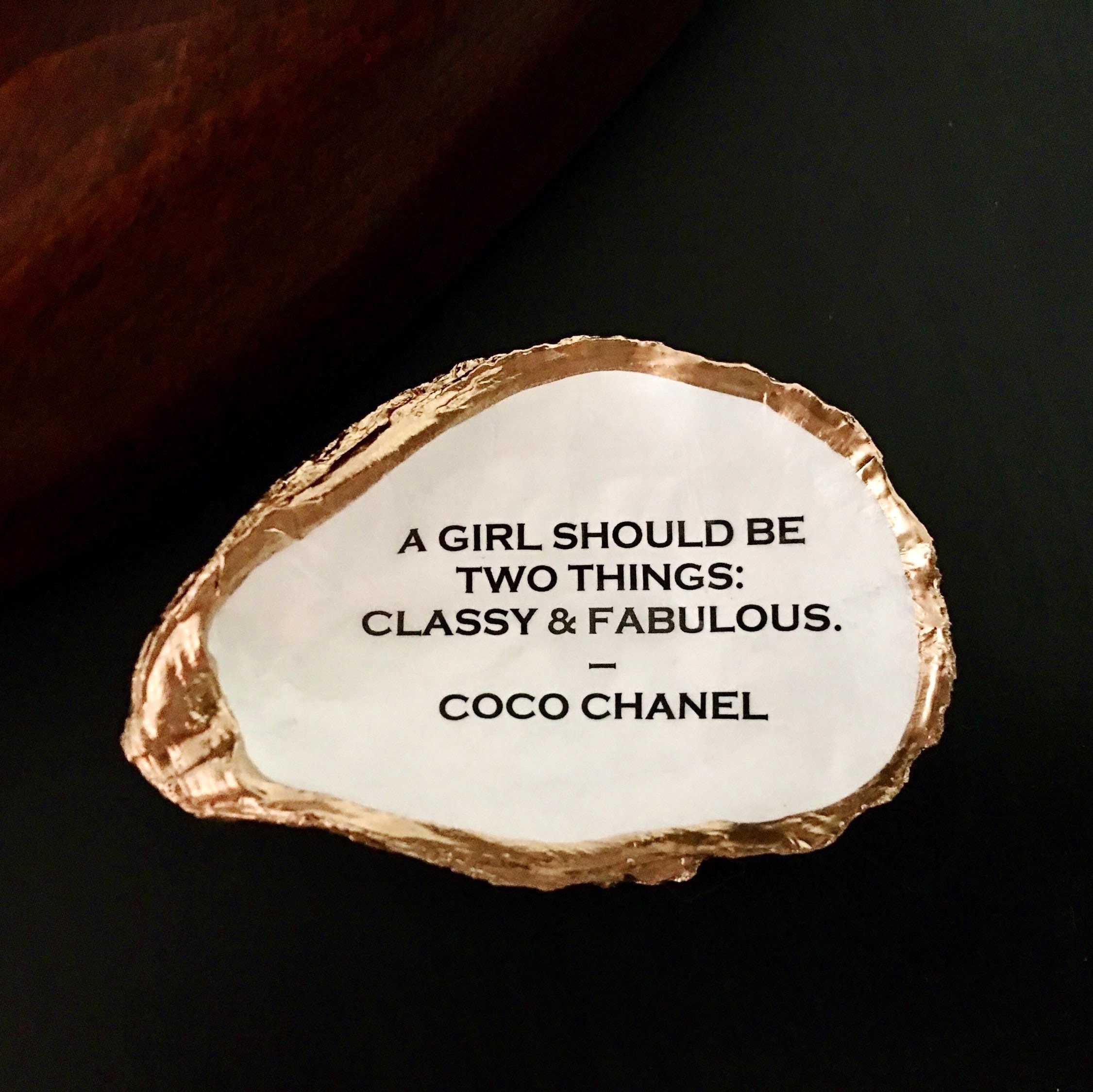 A girl should be two things.. - Coco Chanel, Wood Sign With Famous Quotes
