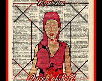Buy 2 Get 1 Free Mix & Match  Rowena Queen Of Hell Supernatural Fan Art