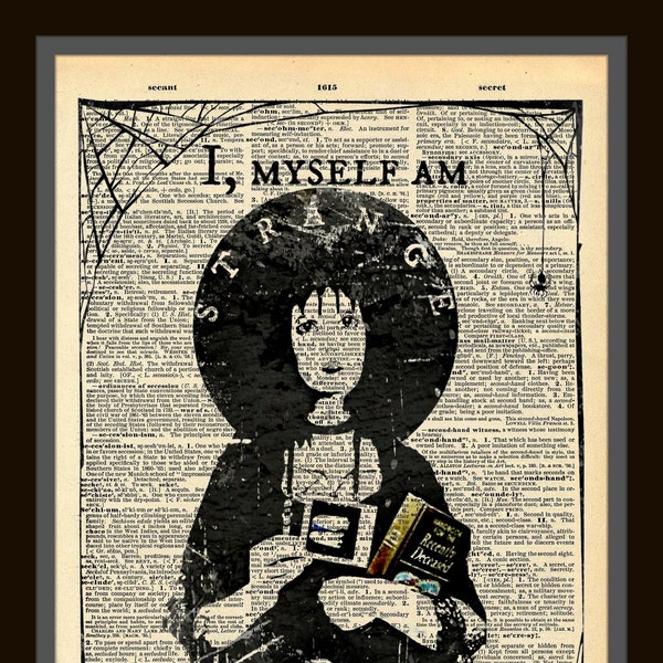 Buy 2 Get 1 Free Mix & Match I Myself Am Strange And Unusual Lydia Beetlejuice Quote Fan Art