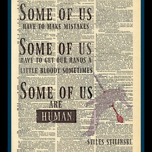 Buy 2 Get 1 Free Some Of Us Are Human Stiles Stilinski Quote Teen Wolf Dictionary Fan Art