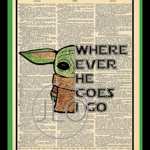 Buy 2 Get 1 Free This Is Way Grogu Mandalorian  Dictionary Fan Art