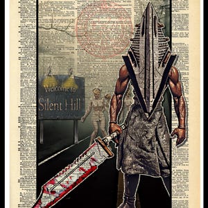 Buy 2 Get 1 Free Mix & Match Silent Hill Cone Head Dictionary Fan Art