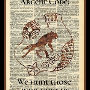 Buy 2 Get 1 Free Mix & Match We Hunt Those Who Hunt Us Argent Code Teen Wolf Dictionary Fan Art