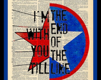 Buy 2 Get 1 Free Mix & Match I'm With You Bucky Barnes Captain America The Avengers  Quote Fan Art