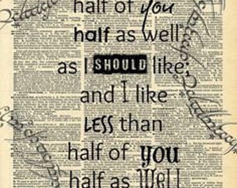 Buy 2 Get 1 Free Mix & Match I Don't Know Half Of You Bilbo Baggins Birthday Speech Lord of The Rings Fan Art