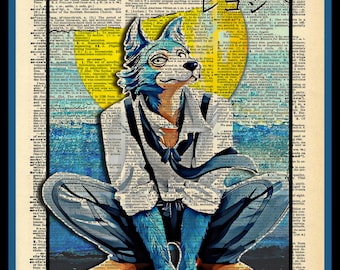 Buy 2 Get 1 Free Legoshi Beastars Anime Manga Dictionary Art pages