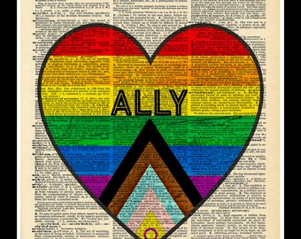 Buy 2 Get 1 Free Mix & Match Ally LGBTQIA Support Heart