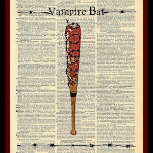 Buy 2 Get 1 Free Mix & Match Vampire Bat Negan Walking Dead Quote Fan Art