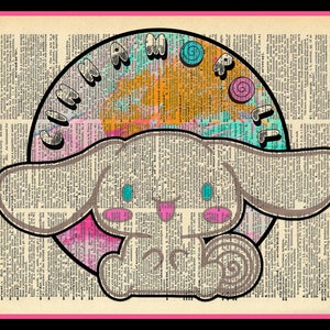 Buy 2 Get 1 Free Mix & Match Cinnamoroll Hello Kitty Dictionary Fan Art