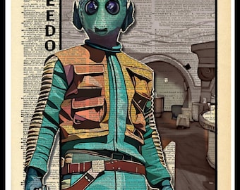 Buy 2 Get 1 Free Mix & Match Greedo Star Wars Dictionary Fan Art