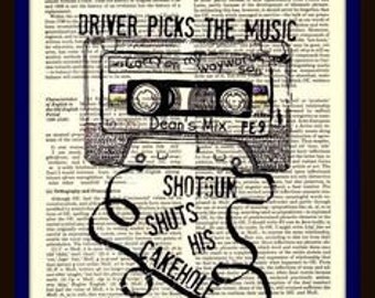 Buy 2 Get 1 Free Mix & Match Driver Picks The Music Dean Winchester Supernatural Fan Art