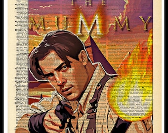 Buy 2 Get 1 Free Mix & Match Rick O'Connell The Mummy Dictionary Fan Art